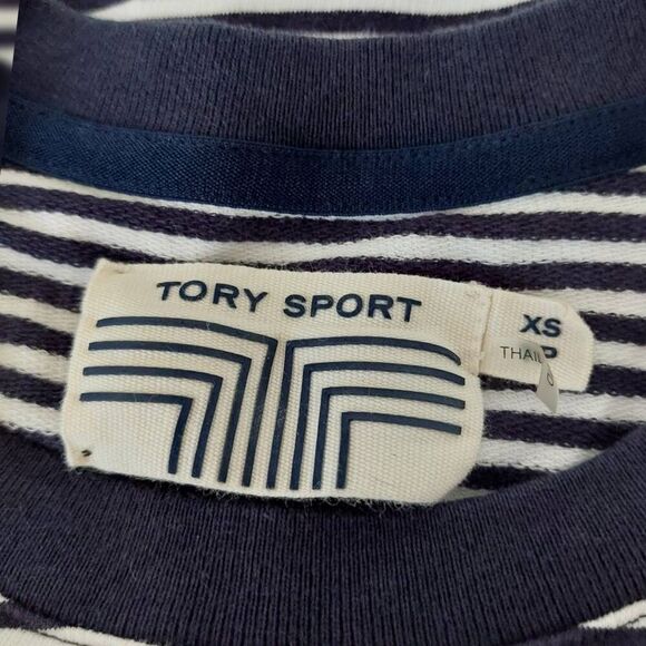 ❌Tory Burch Tory Sport Striped Knit Shift Dress size XS - Picture 4 of 4